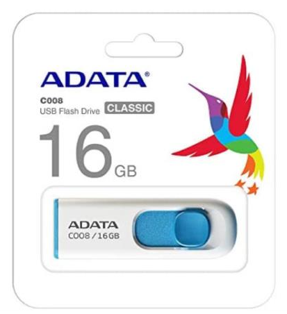 [30026] Memoria USB 2.0 de 16 GB Adata Blanco/azul