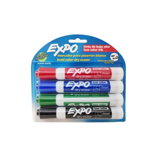 [11473] Marcador para Pizarron Expo Kit 4 Colores