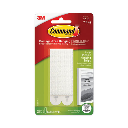 [13484] Cinta Adhesiva Doble Lado Tiras Velcro Negro/Blanco con 4 3M