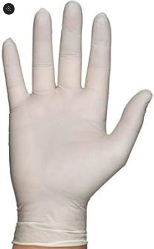 [70048] Guante Latex "M" Blanco sin Polvo con 100 Tuff