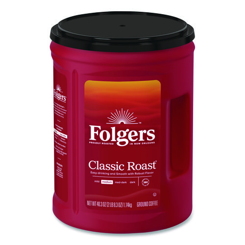 [50681] Cafe Folgers Clasico Regular Lata 1.23 kg
