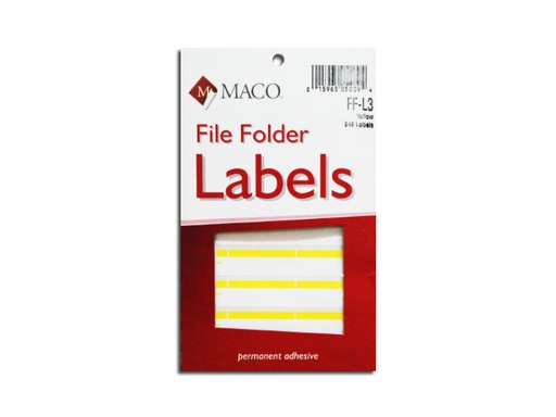 [11163] Etiqueta Para Folder Amarillo MFF-L3 con 248 Maco