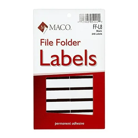 [11168] Etiqueta para Folder Negro MFF-L8 con 248 Maco