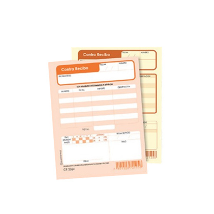 [12463] Block Contrarecibo 1/4 Carta Autocopiante ER0102