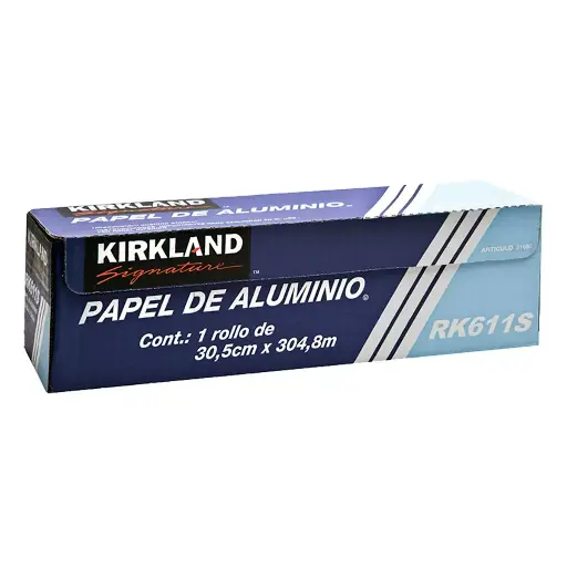 [50755] Papel Aluminio 30.5 cm x 304.8 m 1 Rollo Kirkland