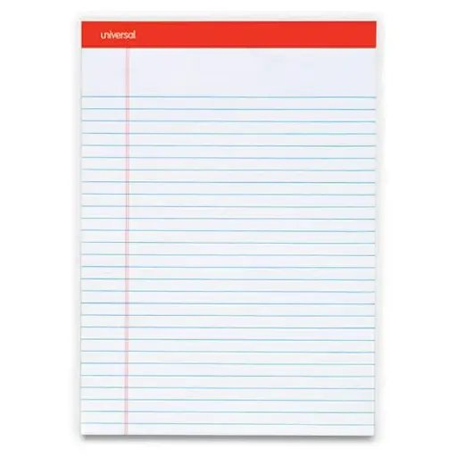 [12575] Block de Rayas Blanco Tamaño Carta 50 Hojas Universal