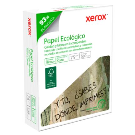 [80032] Papel bond Tamaño Carta Blanco 93% 20 lbs Xerox Ecologico