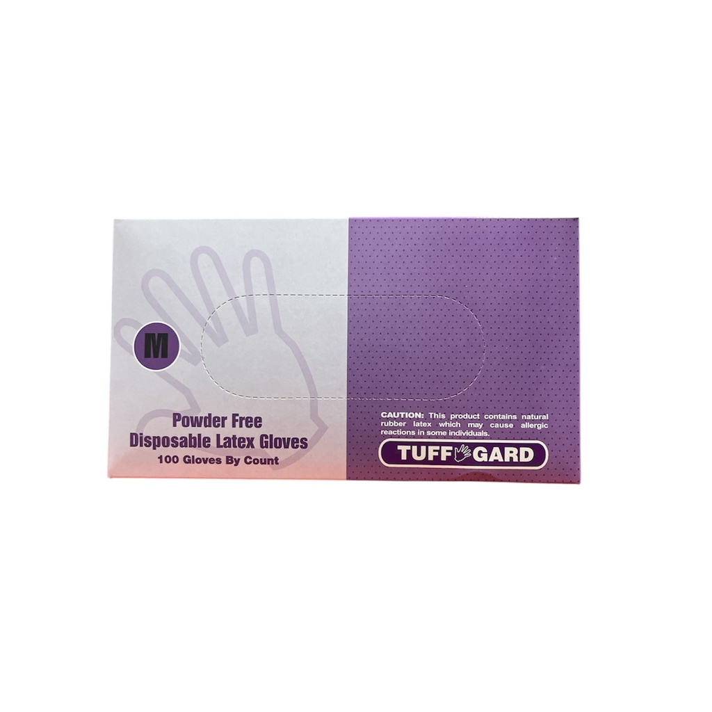Guante Latex Blanco "M" Sin Polvo C/100 Tuff