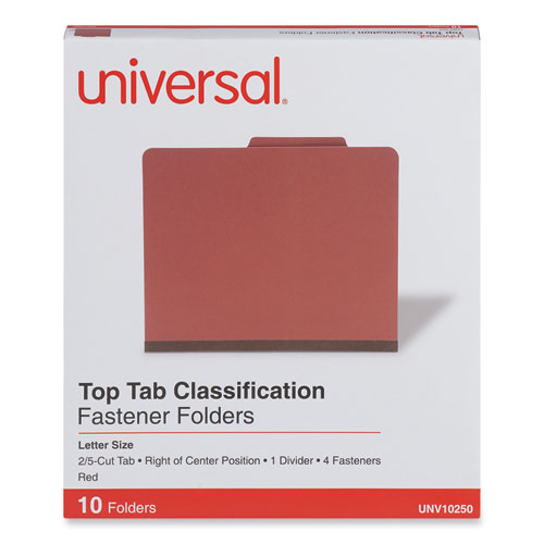 Folder Pressboard T/C Guinda 4 Secciones C/10 Universal