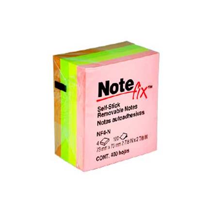 Nota Adhesiva 3X3 Neon C/400 Hjs Note Fix