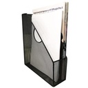 Revistero Metalico Malla Negro 29 X 25 X 7.5 Cm