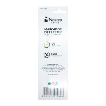 Detector De Billetes Falsos Marcador (Dlls Y Pesos) Nextep
