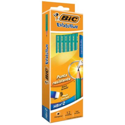 Lapiz Bic Evolution Hexagonal Grafito HB2 C/12     