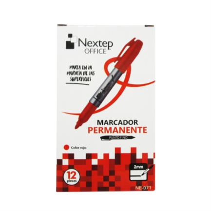 Marcador Permanente Nextep P.F. Rojo