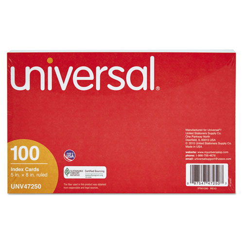 Tarjeta Index 5 X 8 Raya C/100 Universal