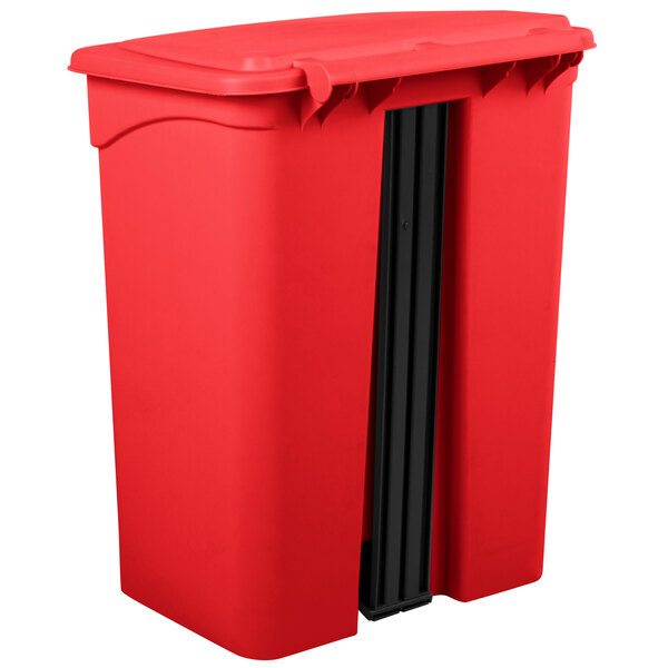 Bote De Basura 18 Gal. Rojo C/Pedal Lavex