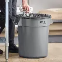 Bote De Basura 20 Gal Gris S/Tapa Lavex