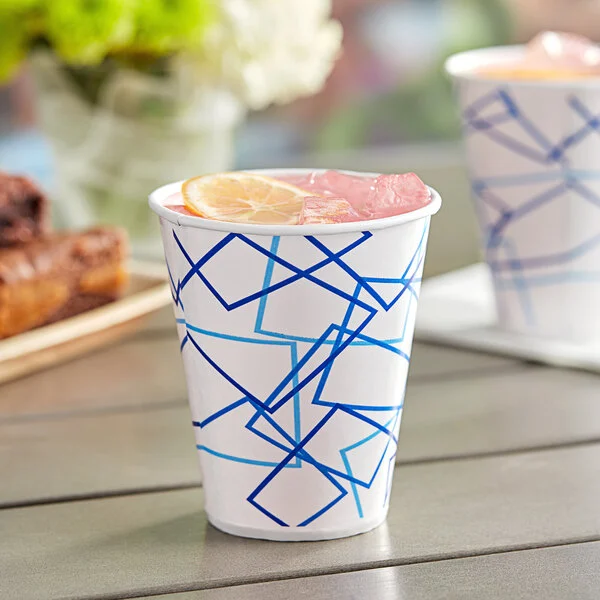Vaso De Carton 12OZ P/Frio C/100 Pzas     