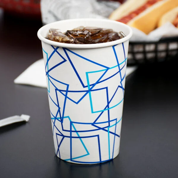 Vaso De Carton 16OZ P/Frio C/50PZAS       