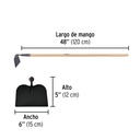 Azadon Tipo Jardinero 6" Mango 48" Pretul