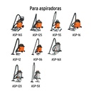 Repuesto De Filtro P/Aspiradora Aspi-12/Aspi-16 Truper
