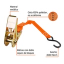 Sujetador Con Matraca 1'' 3Mts Truper C/4