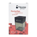 Portaclips De Plastico Negro Con Iman Nextep