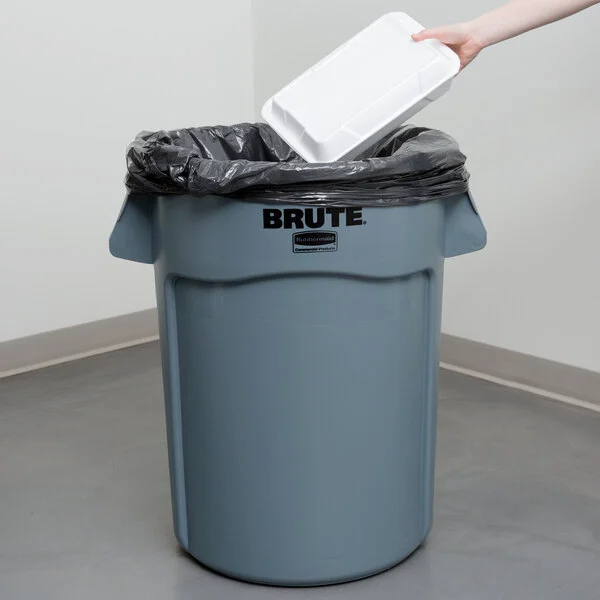 Bote De Basura 44 Gal Gris 2643 S/Tapa Brute