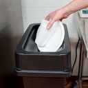 Tapa Bote D/Basura 23Gal Rectangular Cafe Oscilante