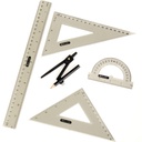 Juego De Geometria C/Compas 5 Pzas Bazic