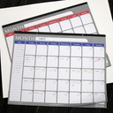 Calendario Planeador De Escritorio S/Fecha 17X22"Bazic
