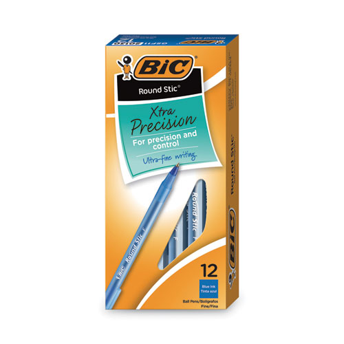 Pluma Bic Roundstic P.F. 0.8Mm Azul