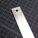 Regla De Metal 30Cm (12") C/Corcho Bazic