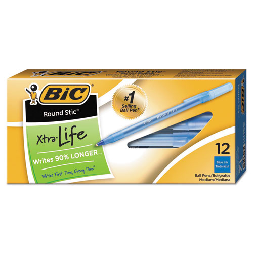 Pluma Bic Roundstic P.M. 1Mm Azul