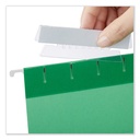 Ceja Plastica P/Folder Colgante 3.5" C/25 Pzas Transparente Universal