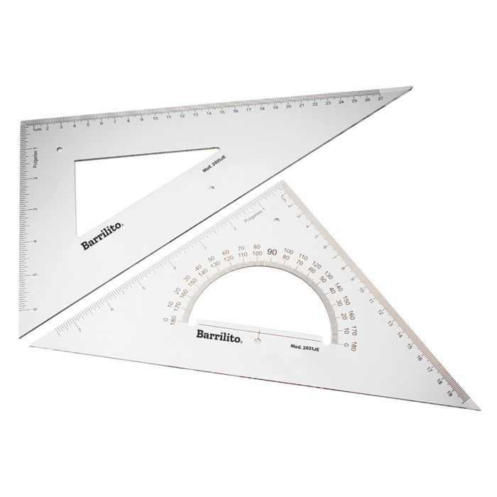Juego De Escuadras 30 Cm 2Pzas