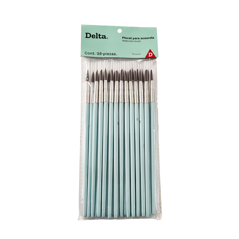 Pincel Acuarela Calibre 8 (Pieza)