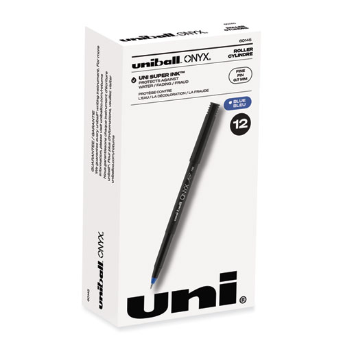 Pluma Uniball Onyx P.F. 0.7Mm Azul C/12