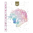 Cuaderno Espiral Profesional Do Ry Kiut Femenil C/200 Hjs