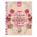 Cuaderno Espiral Profesional Do Ry Kiut Femenil C/200 Hjs