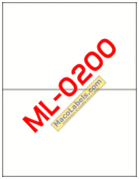 Etiqueta 8.5" X 5.5" Ml-0200 Maco