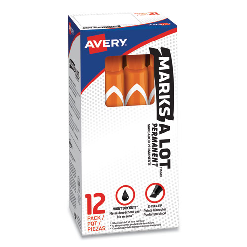 Marcador Permanente Marks-Alot Naranja