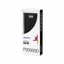 Powerbank 20000Mah, Negro Adata AP20000D 