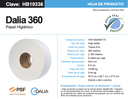 Papel Higienico 360 Mts Hd360 Dalia