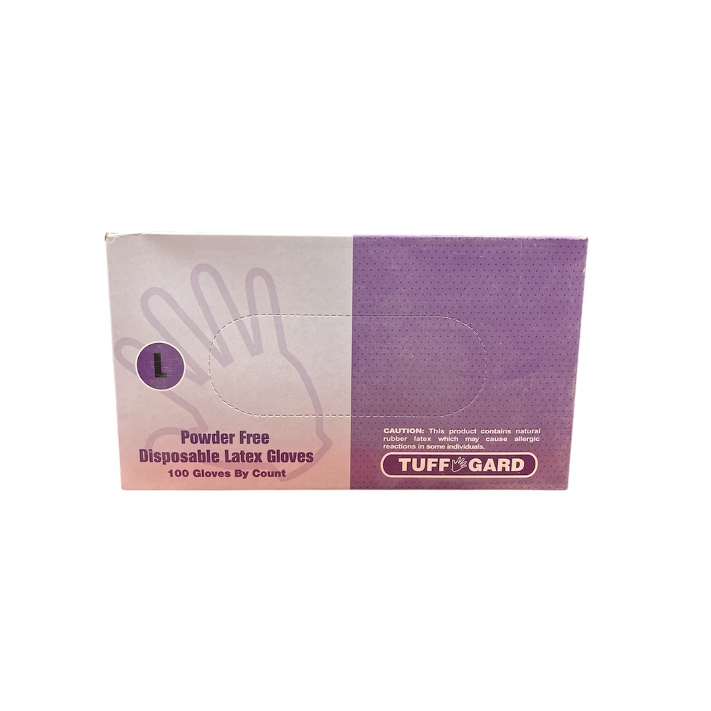 Guante Latex Blanco "L" Sin Polvo C/100 Tuff
