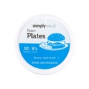 Plato Redondo 8 7/8'' Foam Liso Simply Value C/50