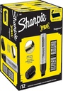 Marcador Permanente Sharpie Negro Magnum con 12