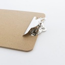 Tabla C/Clip De Madera T/Media Carta Bazic