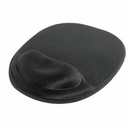 Tapete para Mouse con Descansamuñeca Gel Manhattan Negro