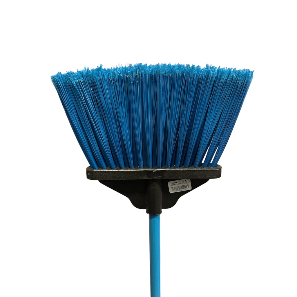 Escoba de Plastico Abanico Color Azul